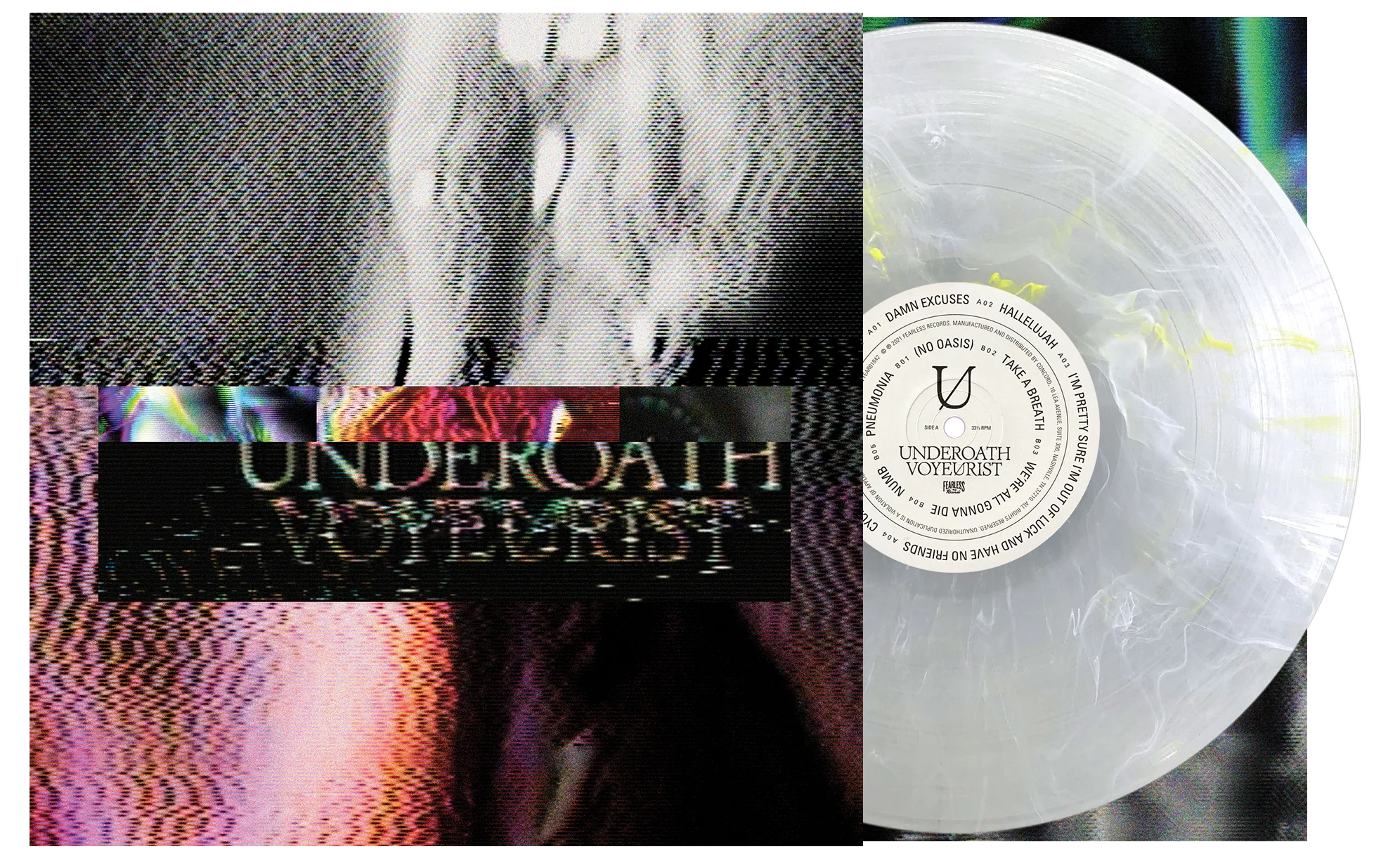 UNDEROATH ‘VOYEURIST’ LP - EXCLUSIVE - LTD. 350 - GOLD - Image 2