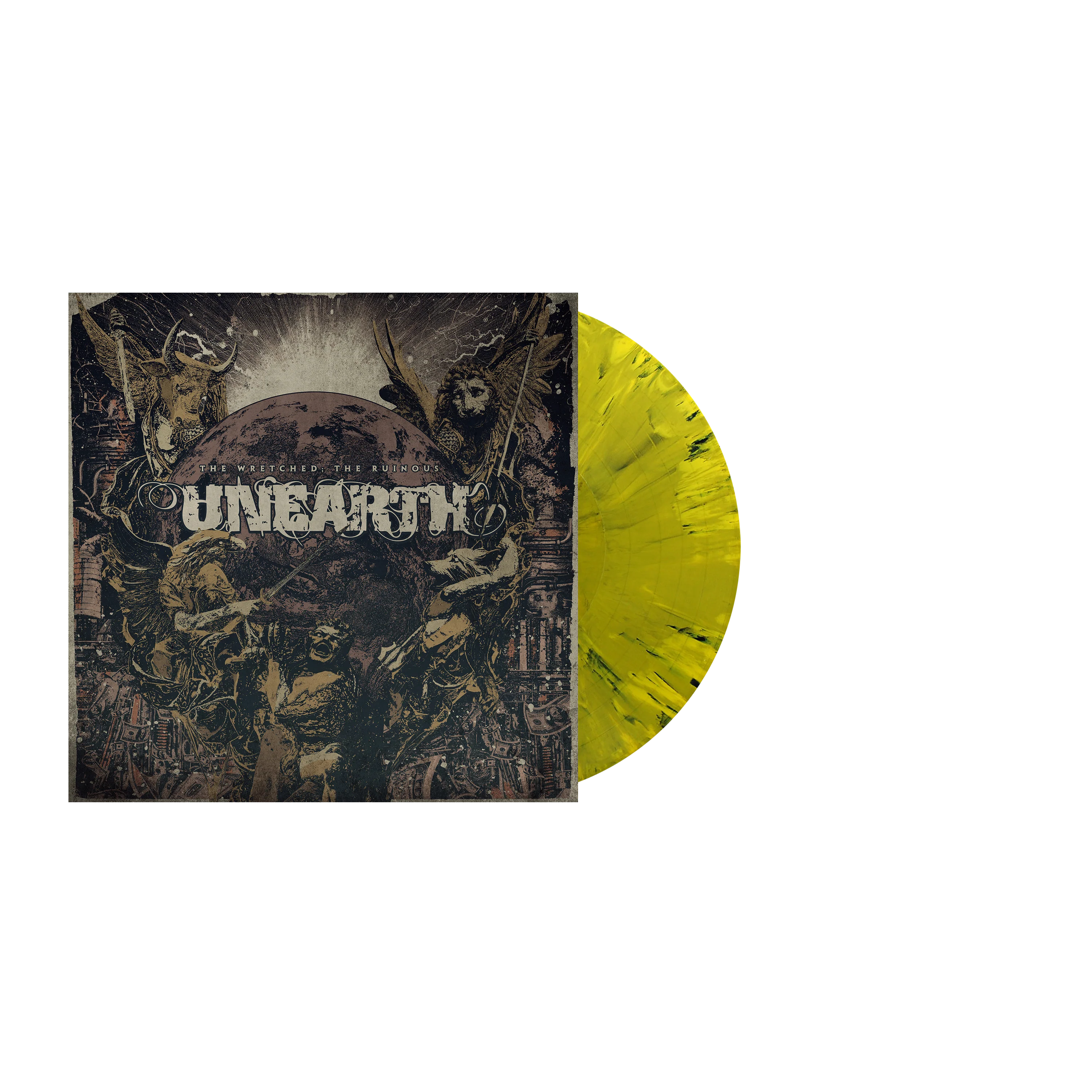UNEARTH ‘THE WRETCHED; THE RUINOUS’ LP - EXCLUSIVE - LTD. 300 - YELLOW/BLACK/MARBLE