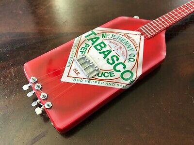 VAN HALEN - MICHAEL ANTHONY - TABASCO BASS MINI GUITAR - Image 2