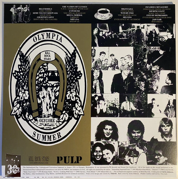 KILL ROCK STARS 30TH ANNIVERSARY LP - CLEAR - Image 2