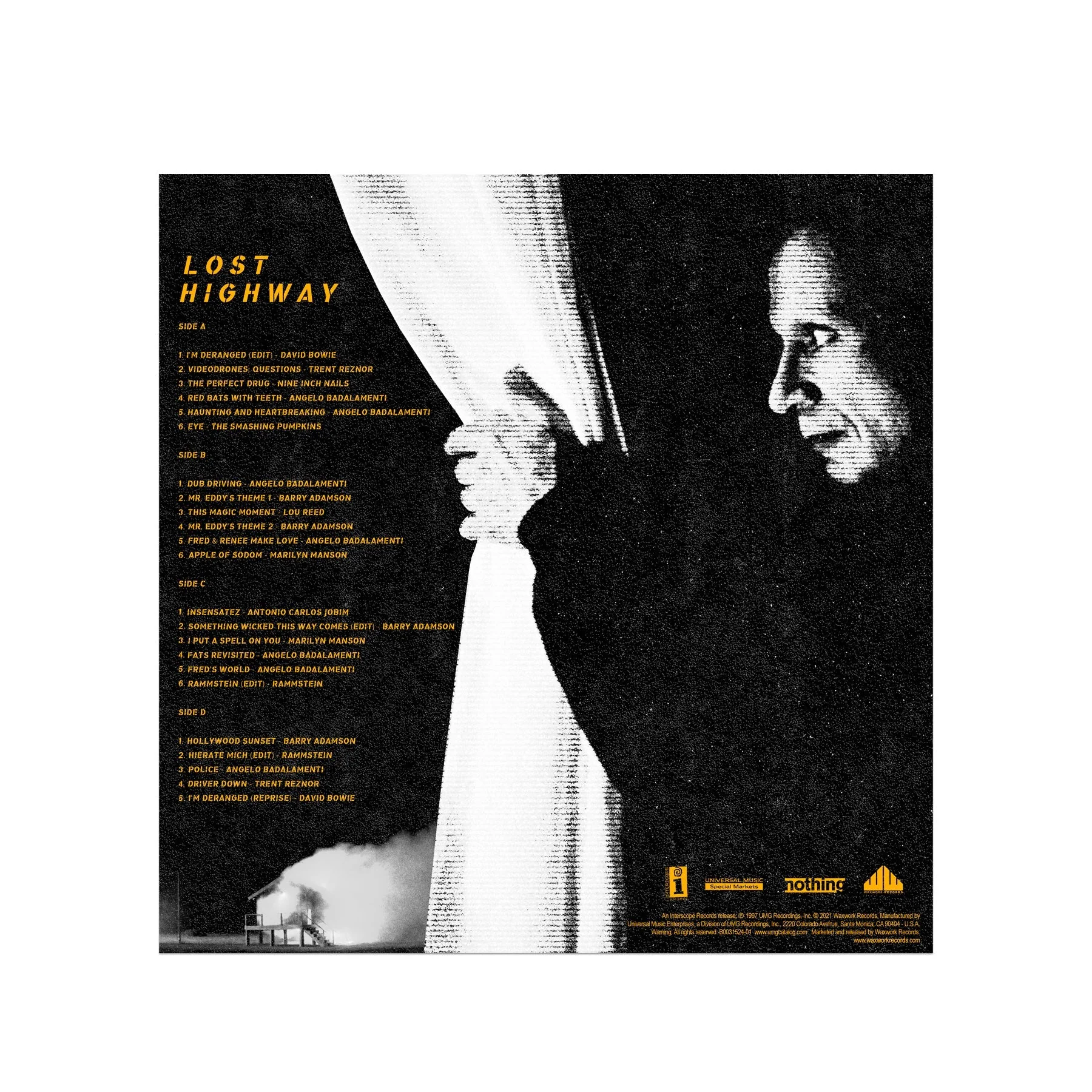 'LOST HIGHWAY' MOTION PICTURE SOUNDTRACK 2LP - COLOR/SPLATTER - Image 2