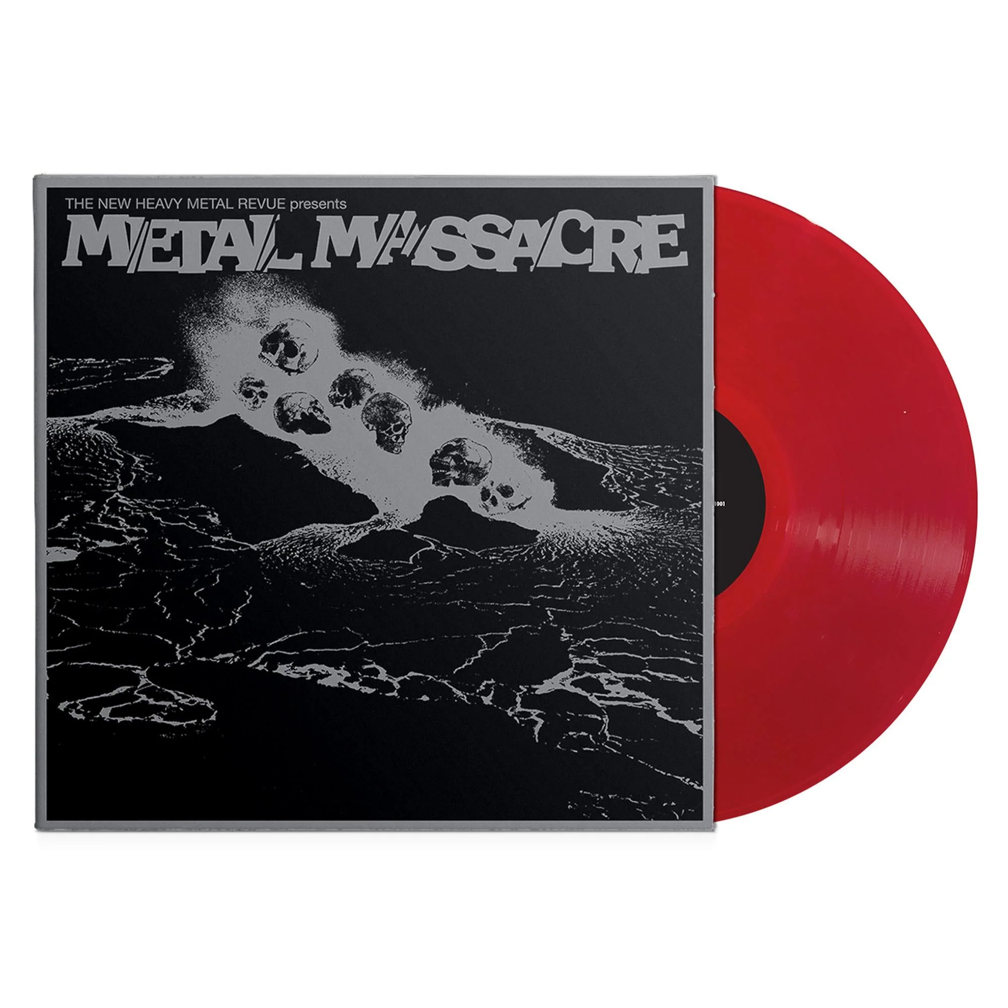 THE NEW HEAVY METAL REVUE PRESENTS METAL MASSACRE LP (METAL BLADE ANNIVERSARY REISSUE) + METALLICA'S FIRST RECORDING - RED