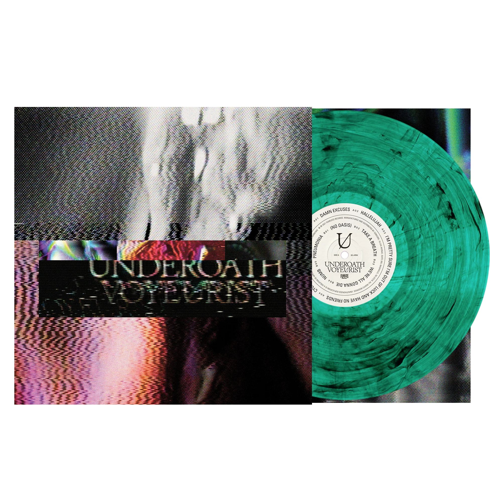 UNDEROATH 'VOYEURIST' LP (Green Smoke Vinyl)