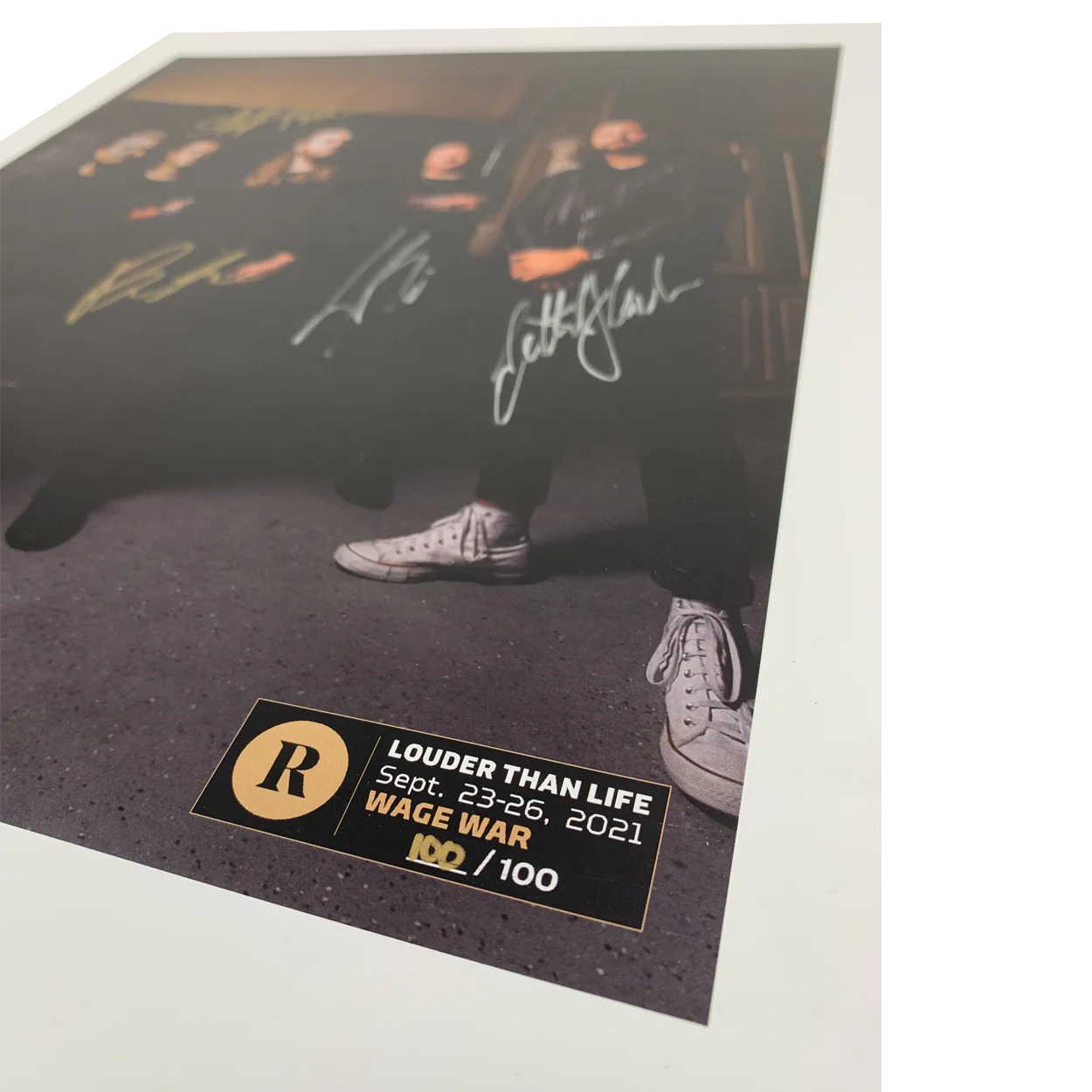 WAGE WAR X REVOLVER X LOUDER THAN LIFE - SIGNED FESTIVAL POSTER - Image 2