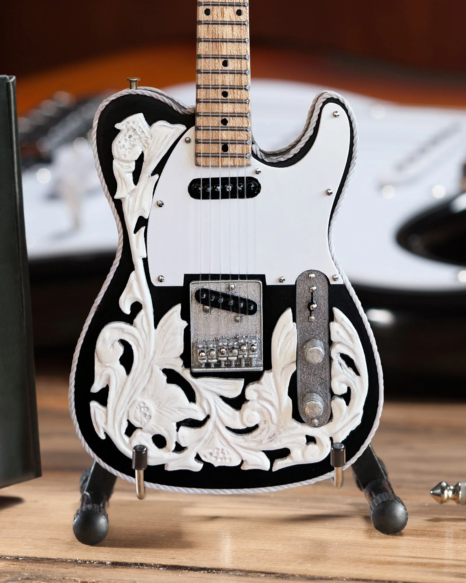 Waylon Jennings Tribute Mini Fender™ Tele™ Guitar Replica - Officially Licensed - Image 7
