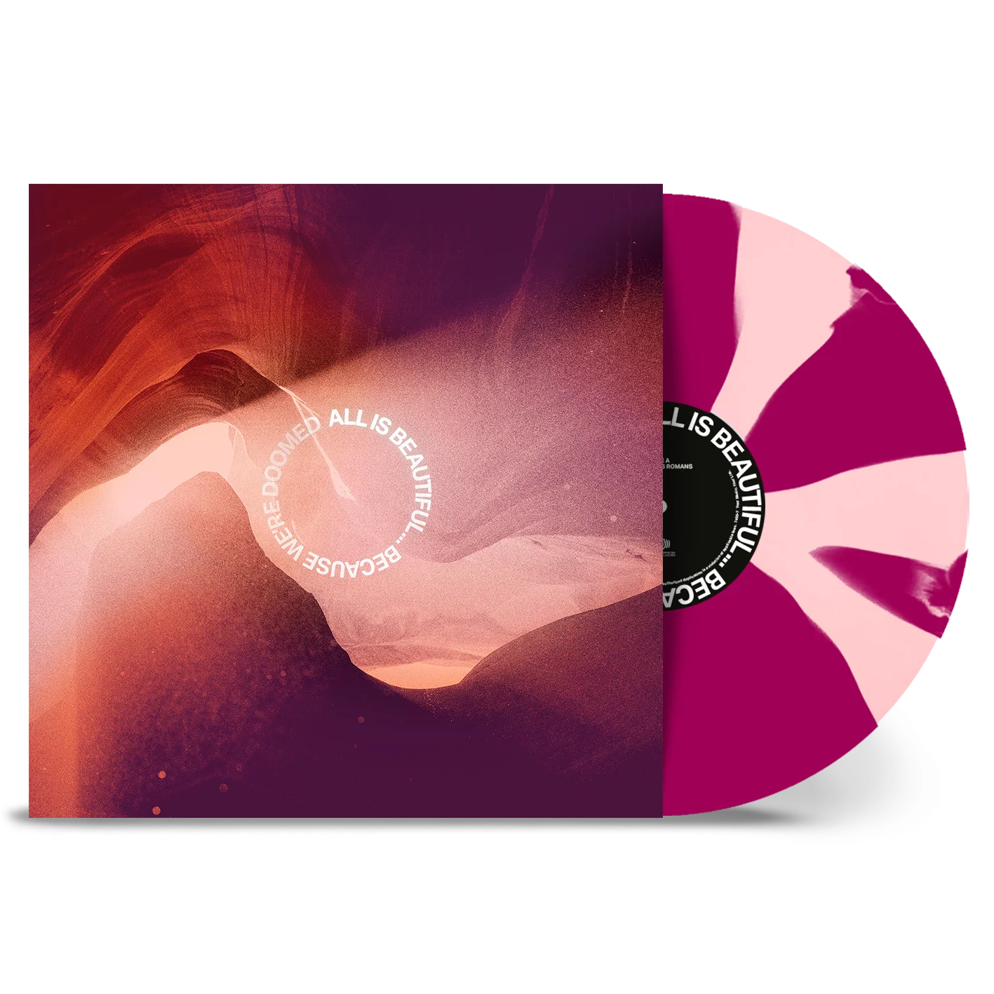 WE CAME AS ROMANS ‘ALL IS BEAUTIFUL…BECAUSE WE’RE DOOMED’ LP - EXCLUSIVE - LTD. 500 - LIGHT ROSE/VIOLET
