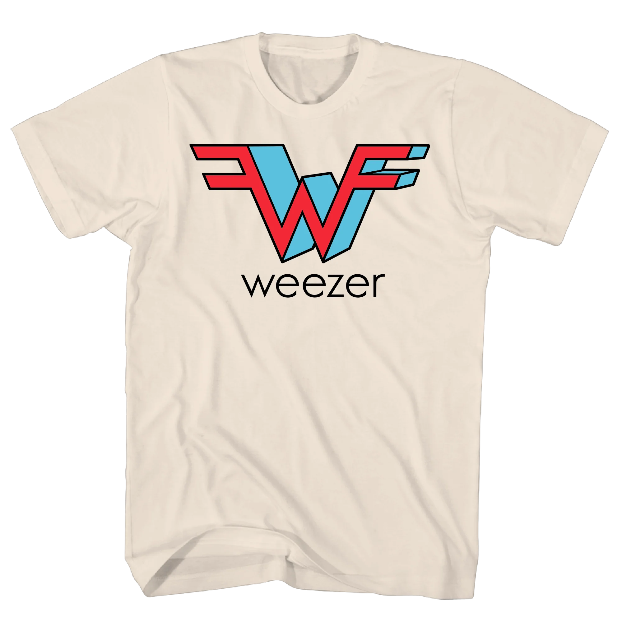 WEEZER LOGO NATURAL T-SHIRT