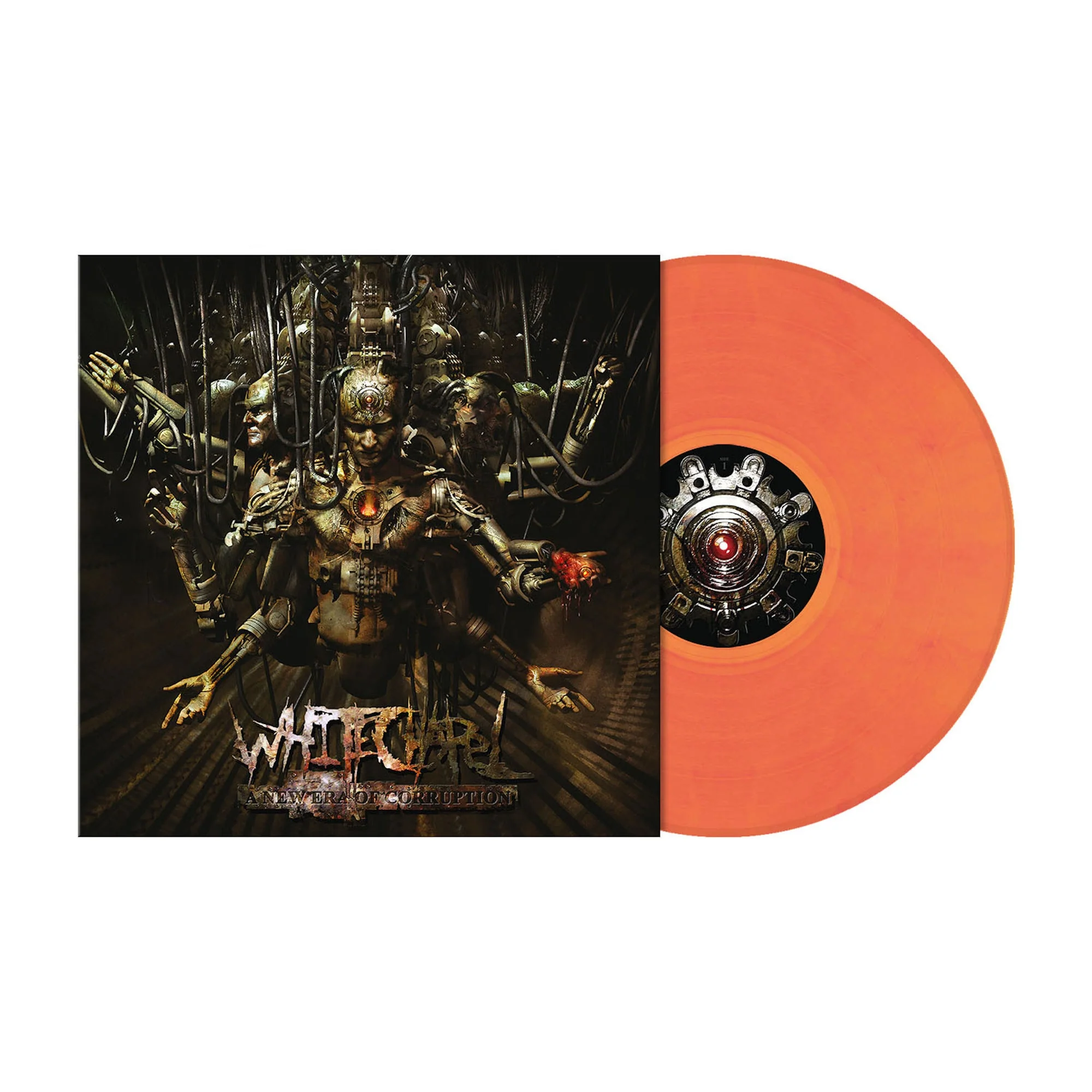 WHITECHAPEL 'A NEW ERA OF CORRUPTION' LP - BRIGHT ORANGE/MARBLED
