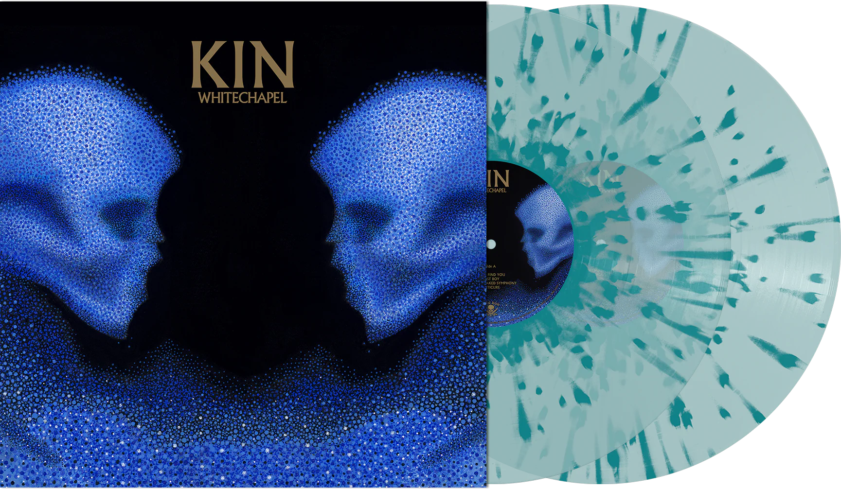 WHITECHAPEL ‘KIN’ 2LP - EXCLUSIVE - LTD. 500 - ELECTRIC BLUE/AQUA BLUE/SPLATTER