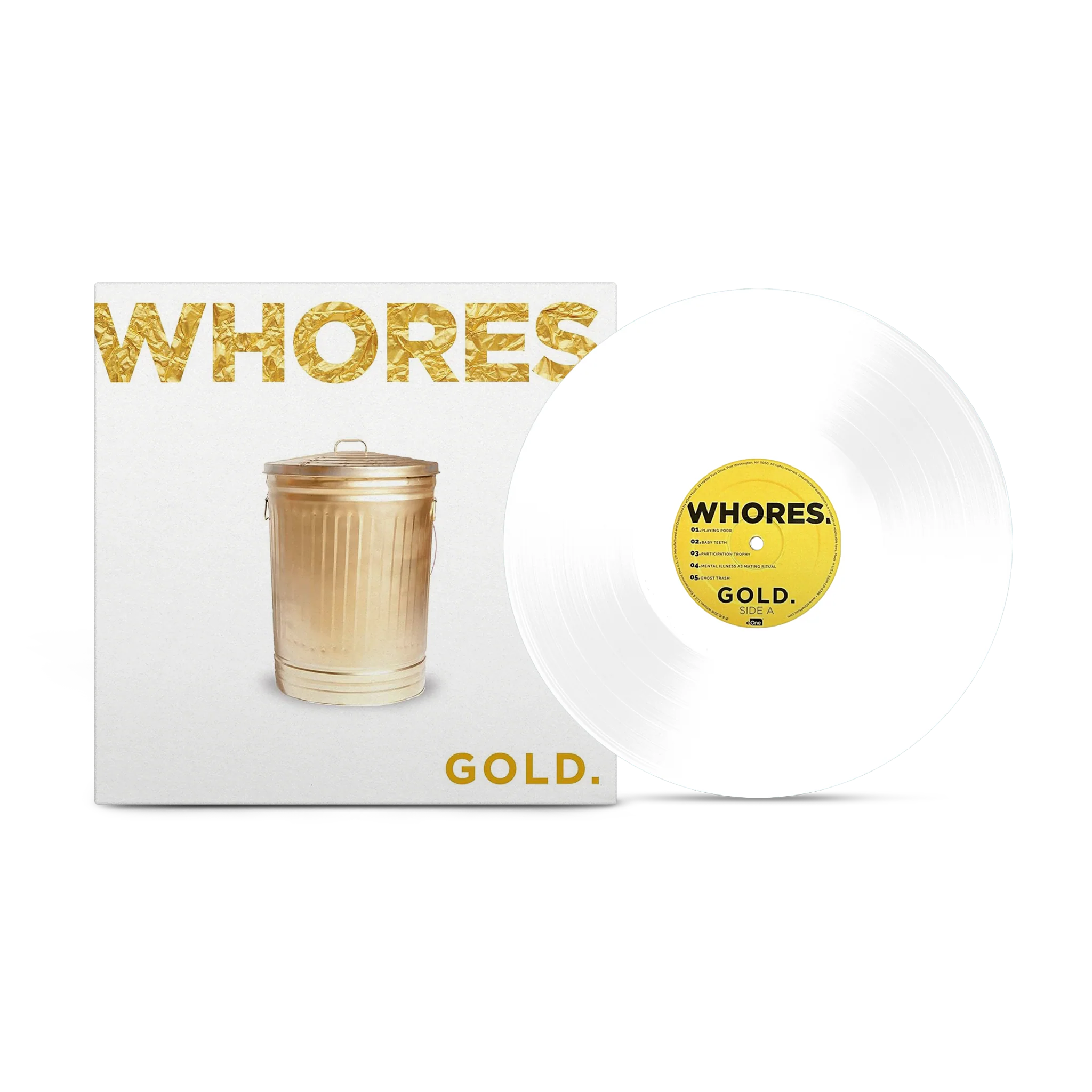 WHORES 'GOLD' LP (Opaque White Vinyl)