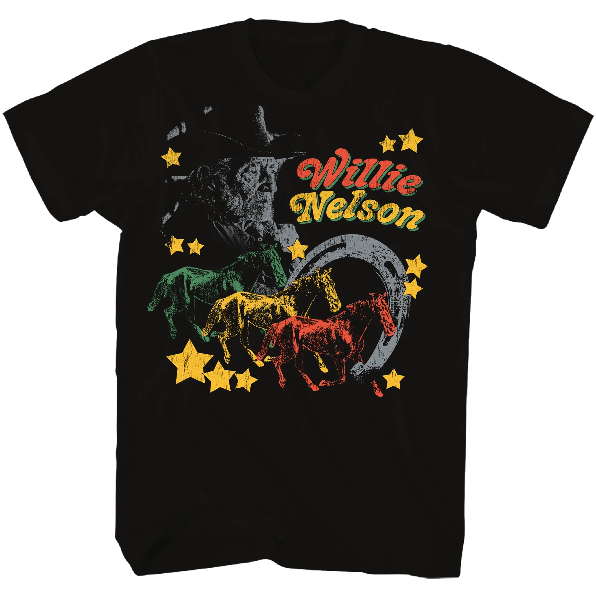 WILLIE NELSON MULTI COLOR HORSE