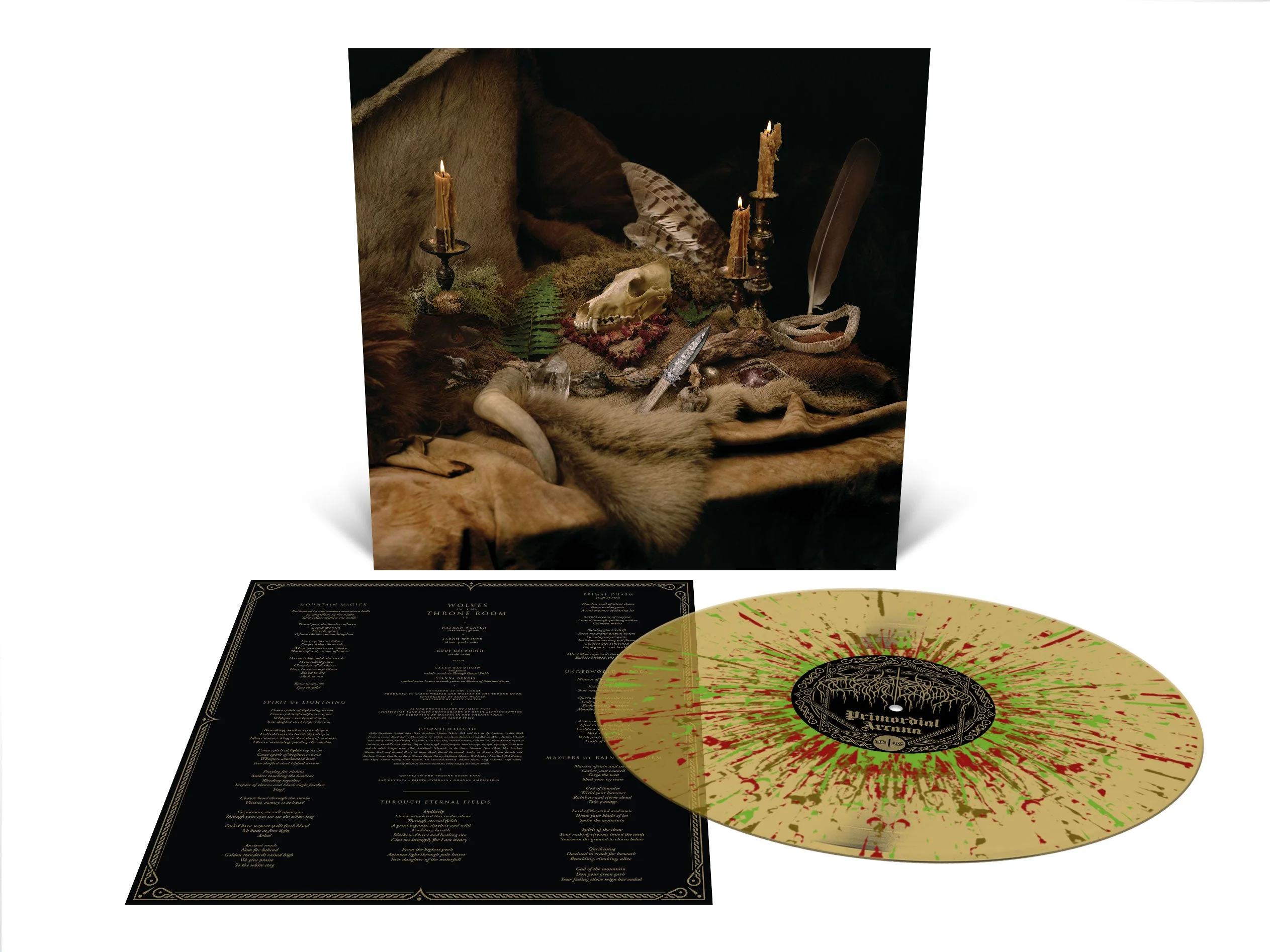 WOLVES IN THE THRONE ROOM ‘PRIMORDIAL ARCANA’ LP - EXCLUSIVE - LTD. 250 - GOLD/BROWN/OXBLOOD/GREEN/SPLATTER