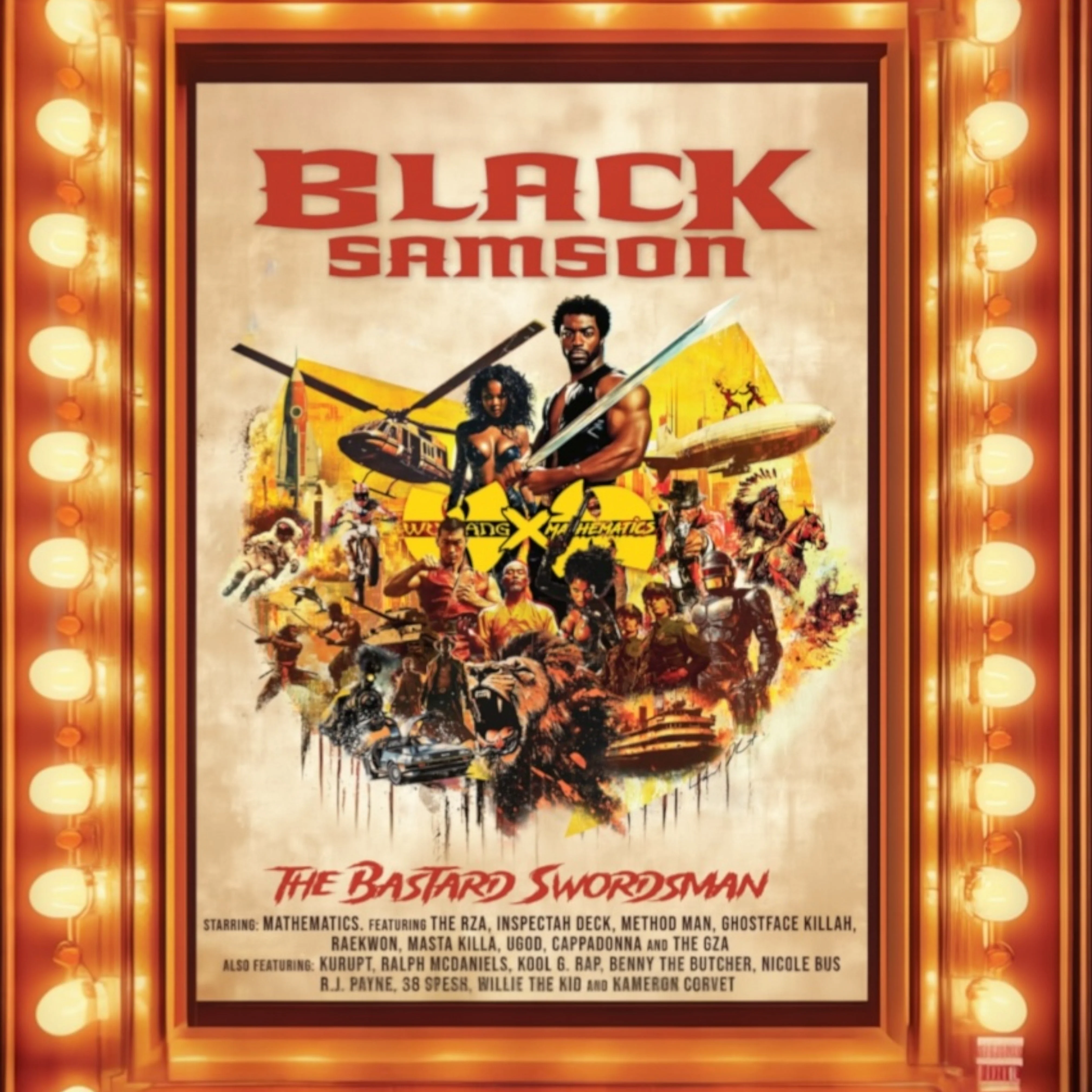 WU-TANG CLAN AND MATHEMATICS 'BLACK SAMSON, THE BASTARD SWORDSMAN: WU-TANG, THE SAGA CONTINUES COLLECTION ' LP