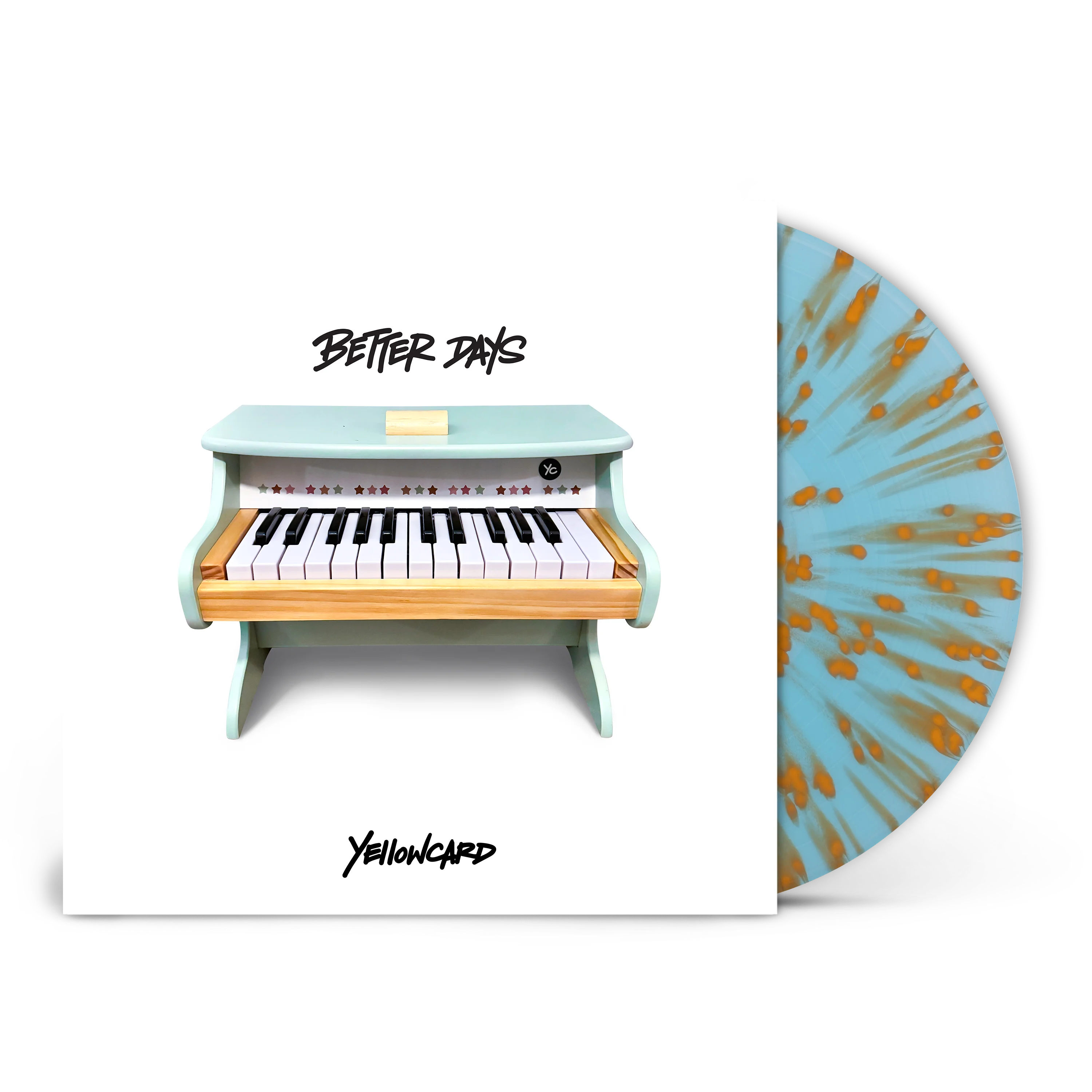 YELLOWCARD ‘BETTER DAYS’ ALT PRESS SPECIAL LIMITED EDITION VERSION - BLUE/ORANGE/SPLATTER + COLLECTORS ZINE - Image 2