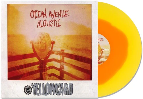 YELLOWCARD 'OCEAN AVENUE ACOUSTIC' LP - ORANGE/YELLOW