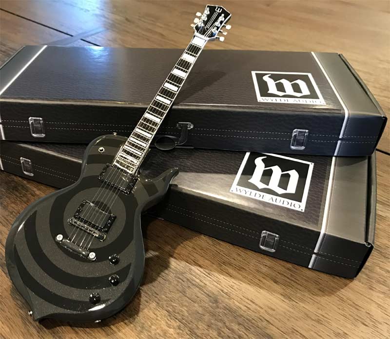 ZAKK WYLDE ODIN BLACKOUT BULLSEYE MINI GUITAR - WYLDE AUDIO REPLICA COLLECTIBLE BY AXE HEAVEN® - Image 3